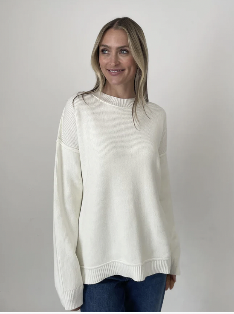 Poppy Sweater -Winter White — Yellow BoutiqueNew ArrivalsPoppy
